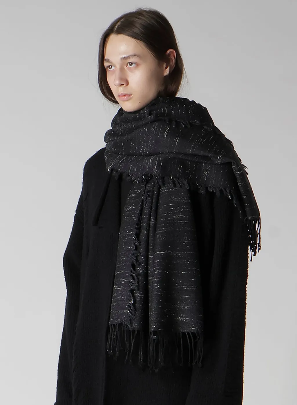 W/Diamond Jq Yak Wool Scarf