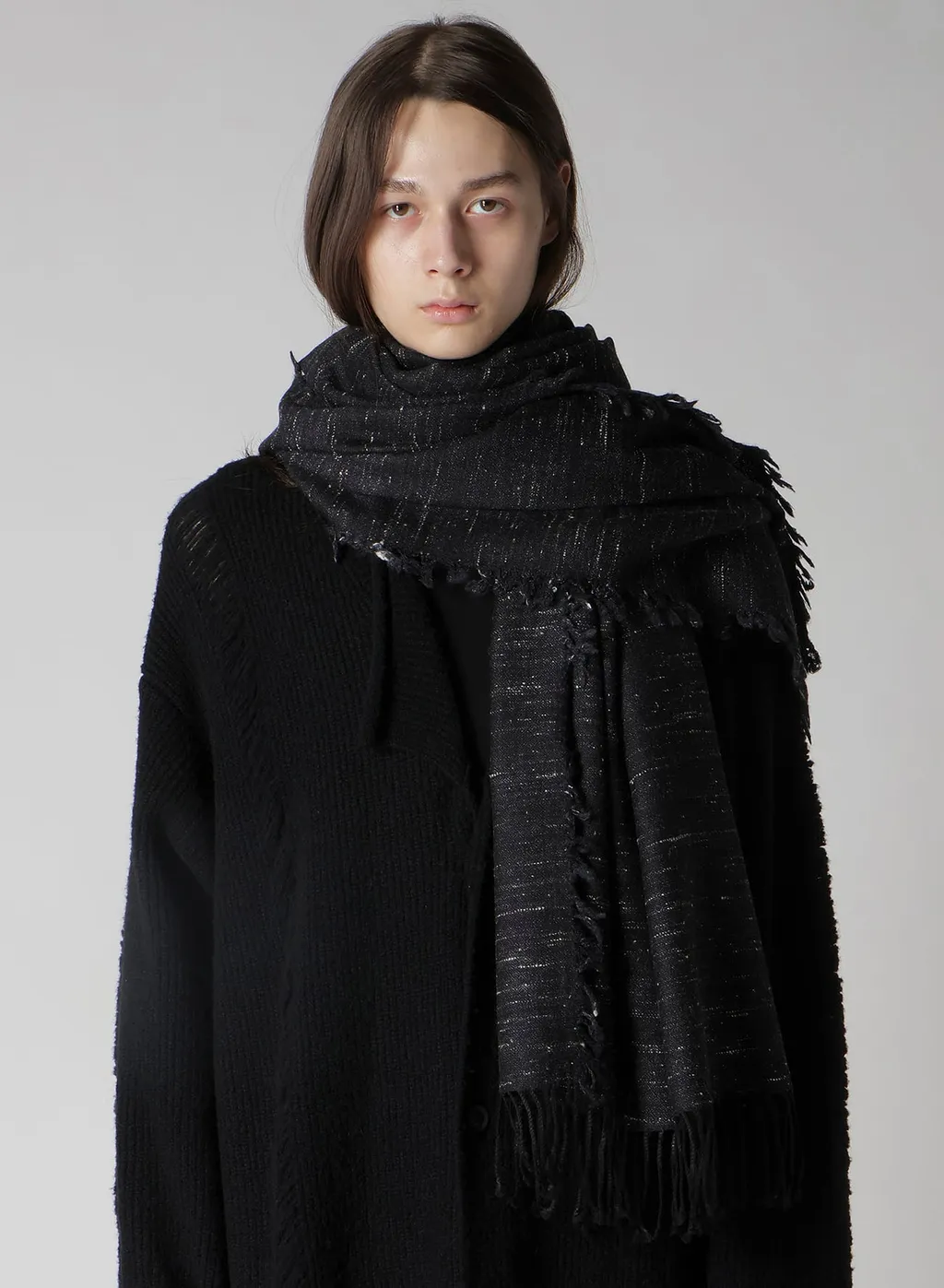 W/Diamond Jq Yak Wool Scarf