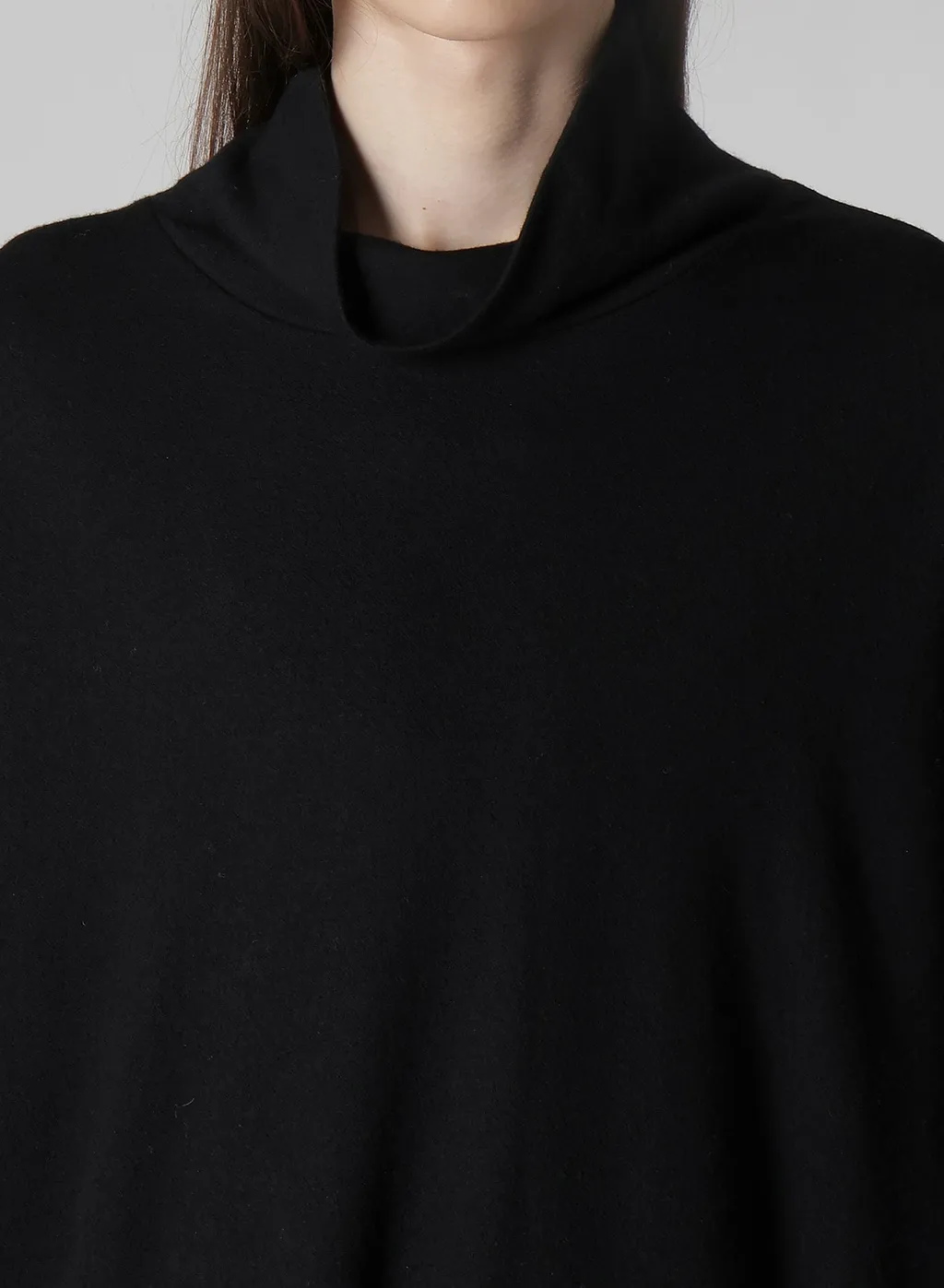 Super 120 Wool Single Jersey Turtle Neck Ls Tee
