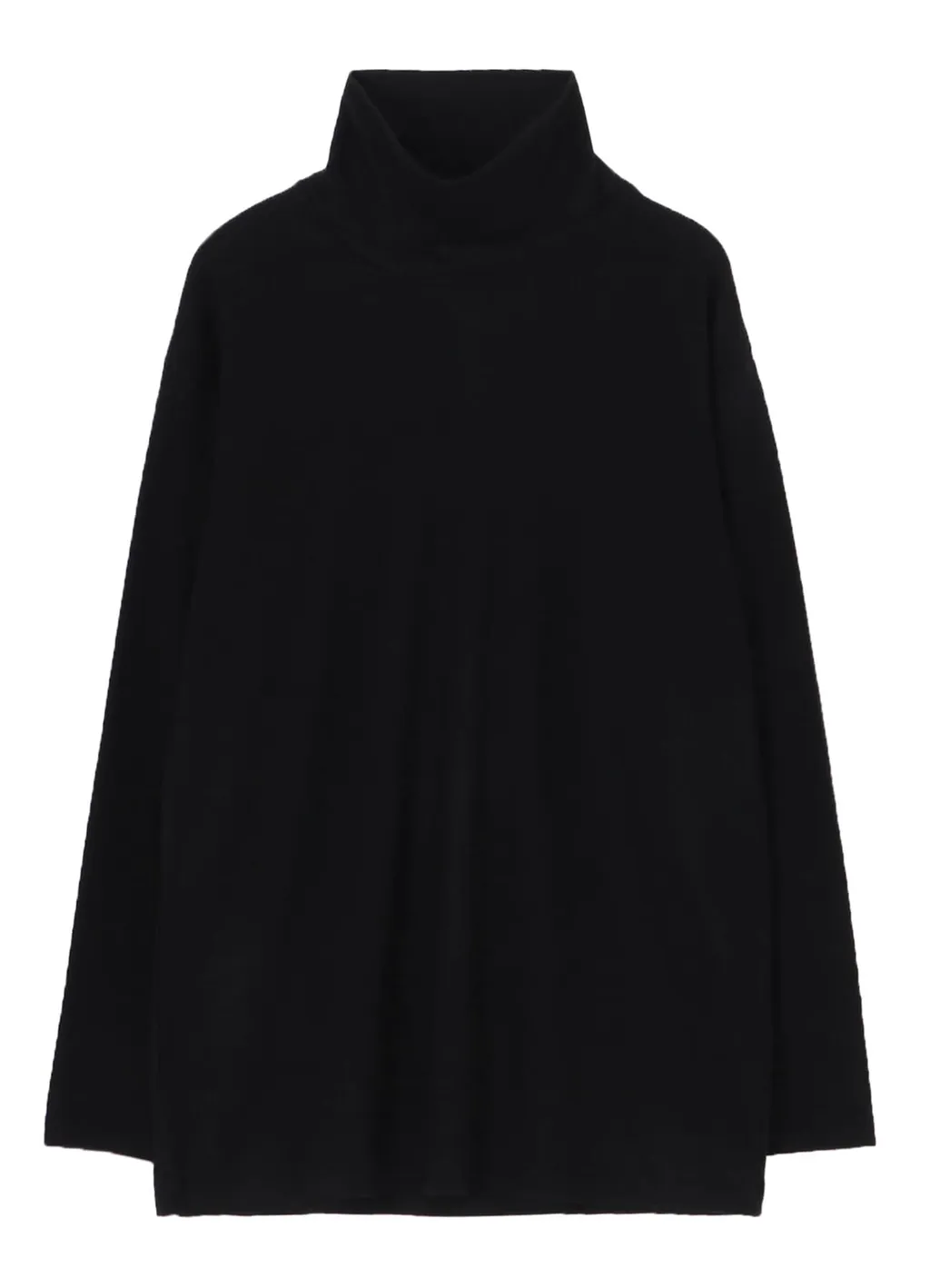 Super 120 Wool Single Jersey Turtle Neck Ls Tee