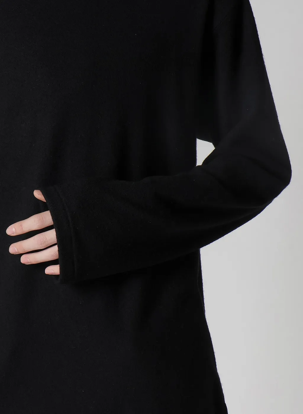 Super 120 Wool Single Jersey Hooded Ls Tee