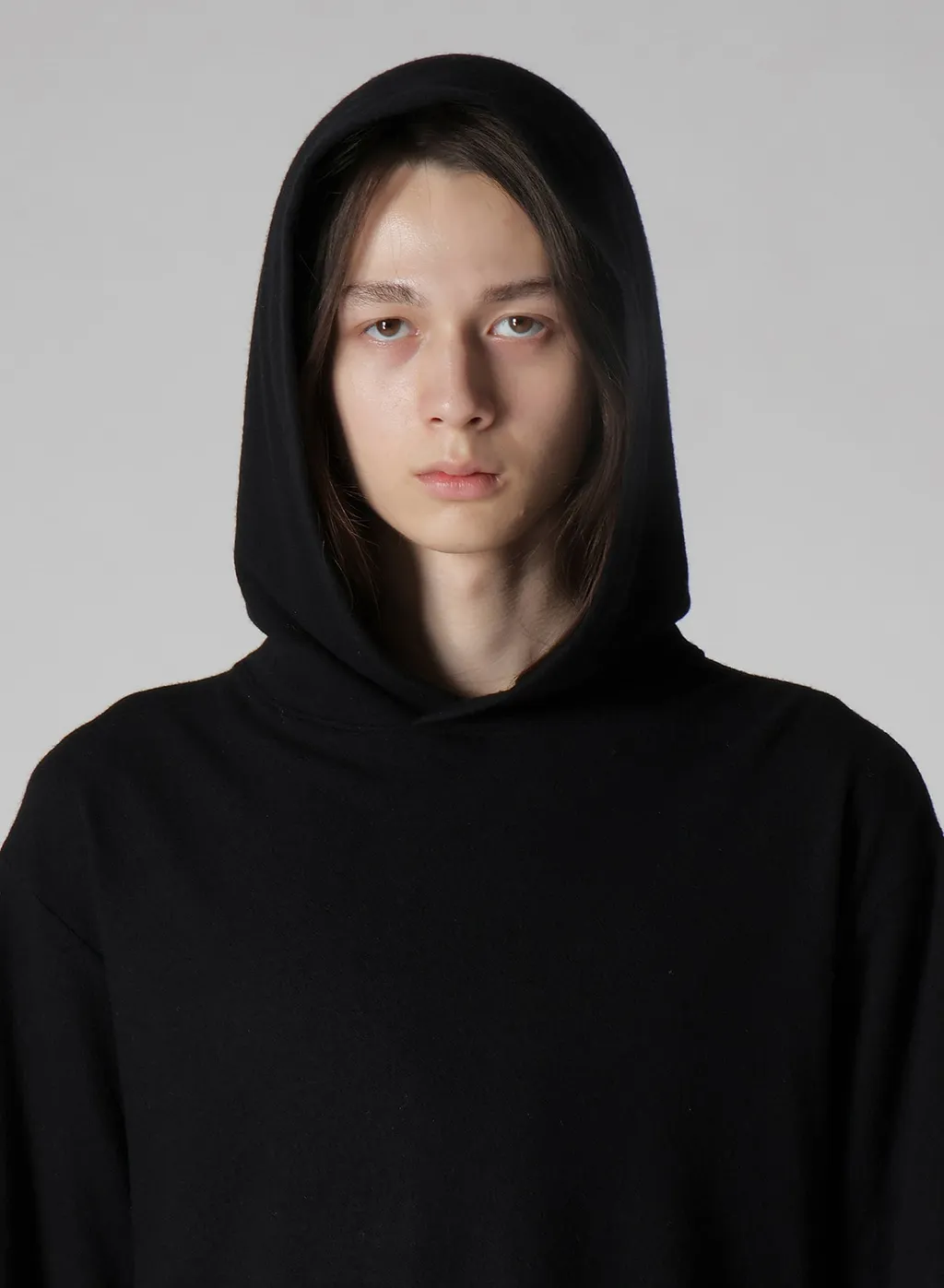 Super 120 Wool Single Jersey Hooded Ls Tee