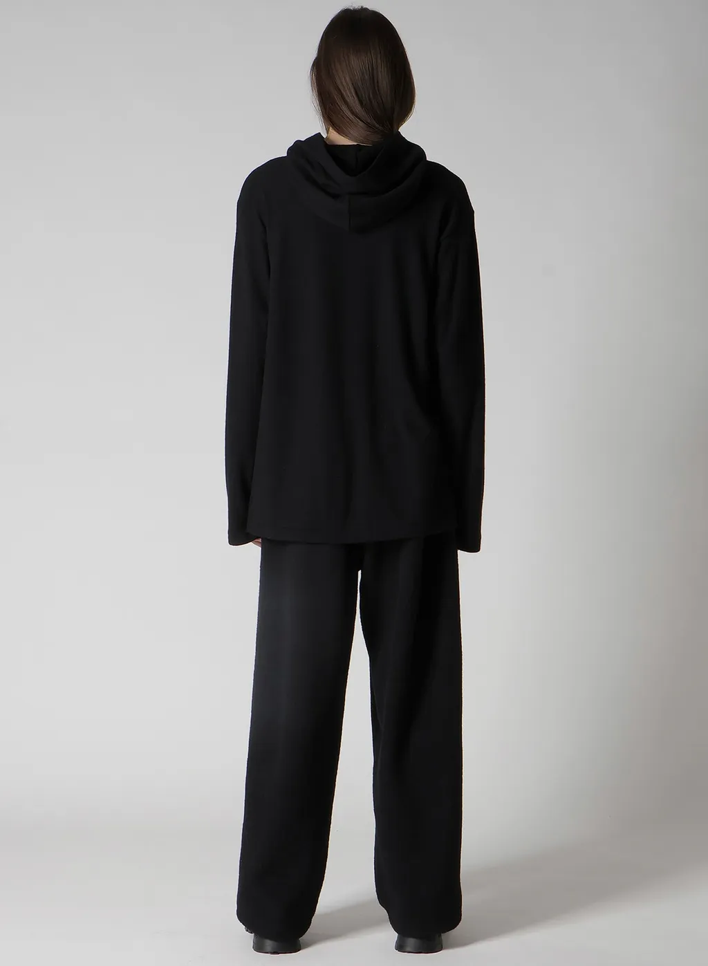Super 120 Wool Single Jersey Hooded Ls Tee