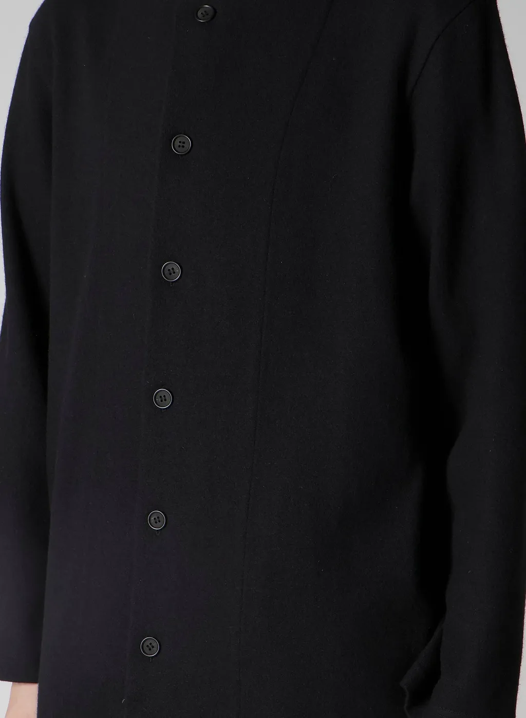 Woollen Jersey Round Neck Jacket