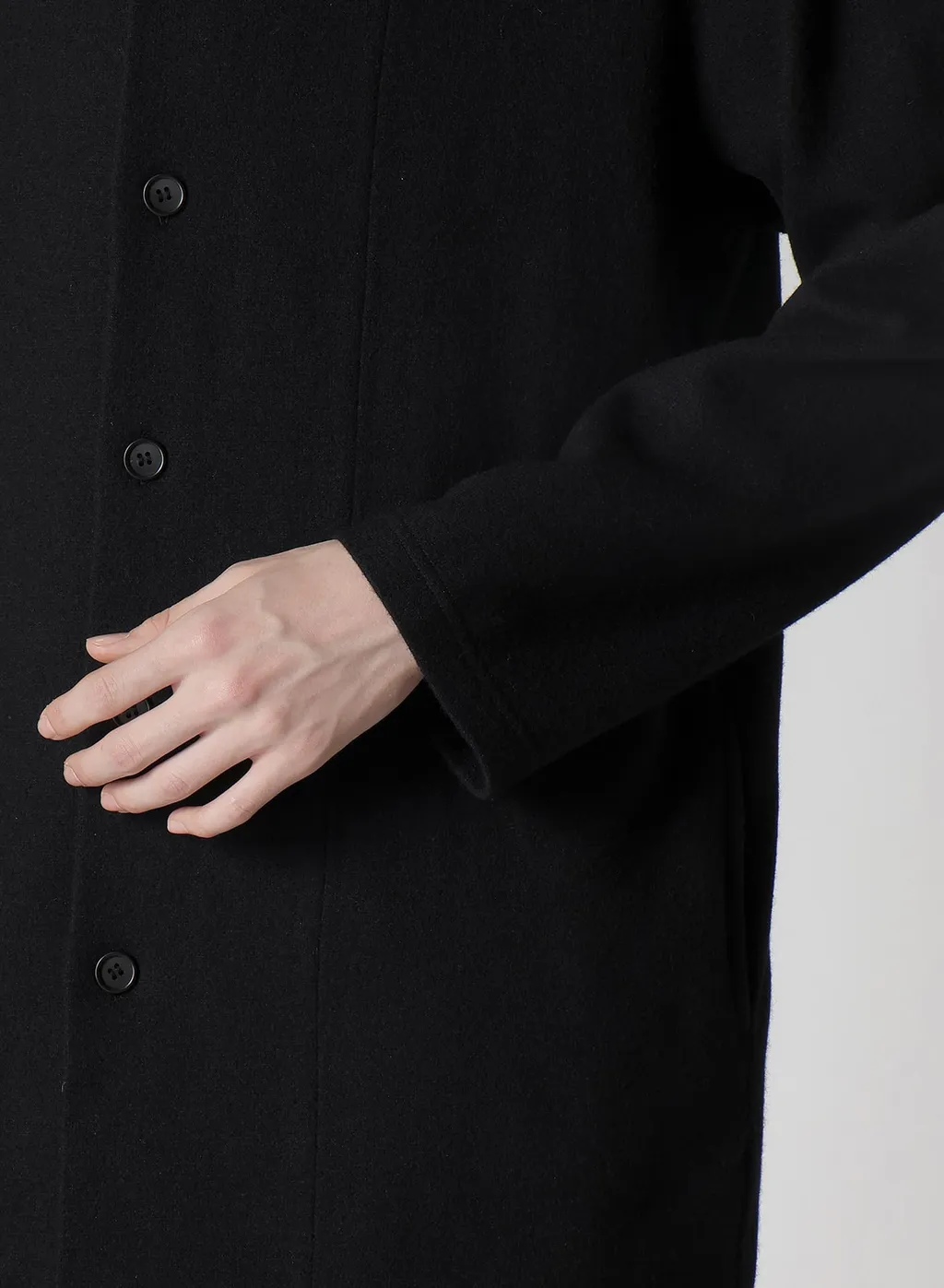 Woollen Jersey Round Neck Jacket