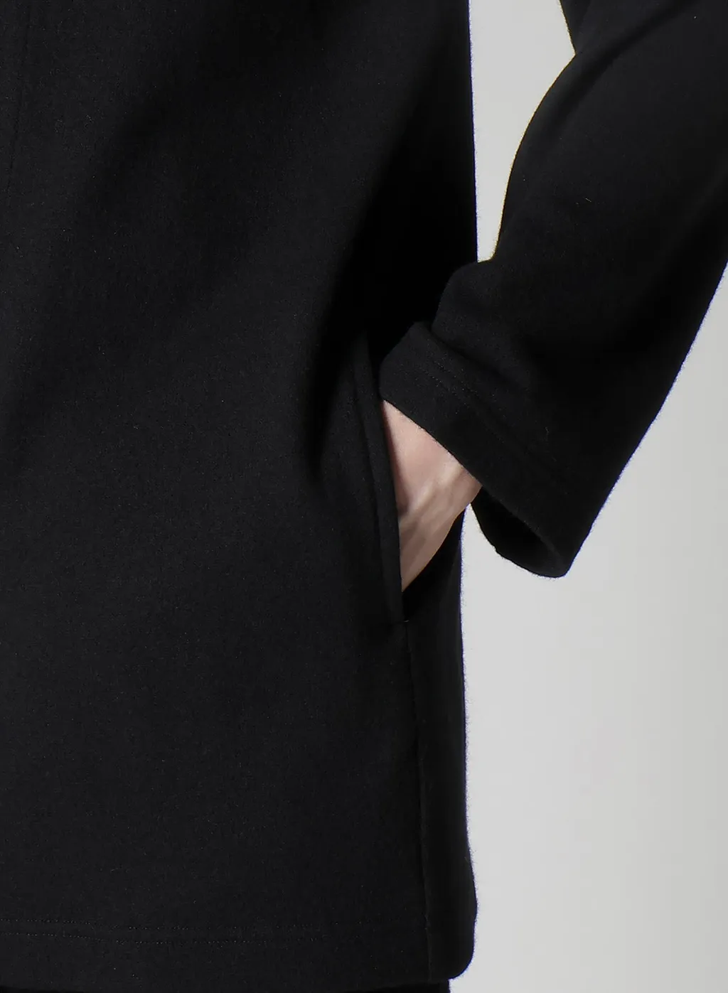 Woollen Jersey Round Neck Jacket