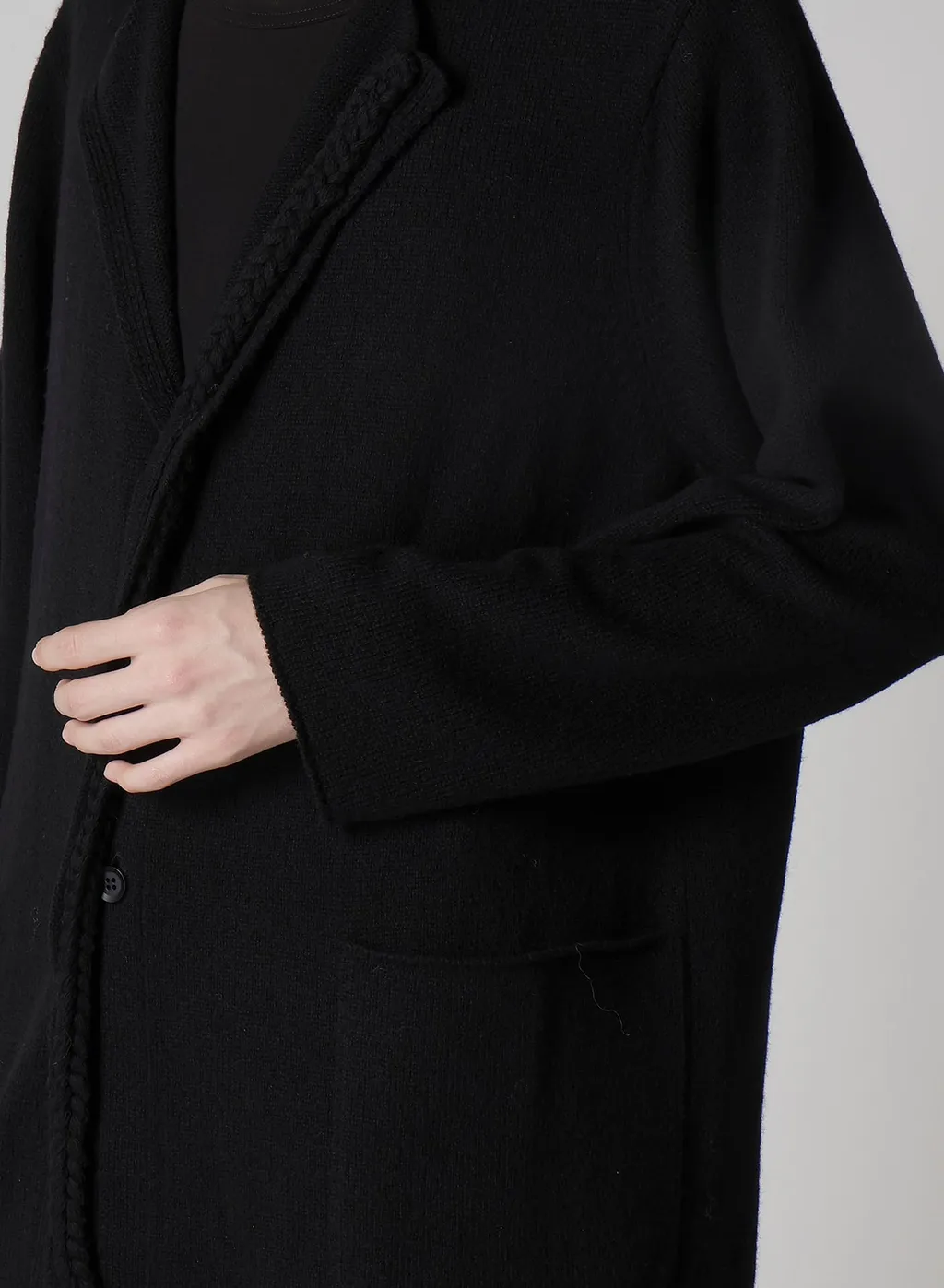 7G1P Plain Stitch With String String Detail Jacket