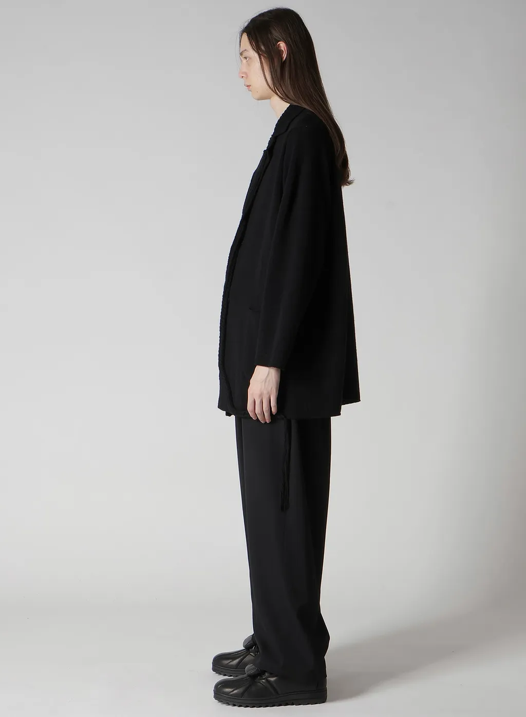7G1P Plain Stitch With String String Detail Jacket