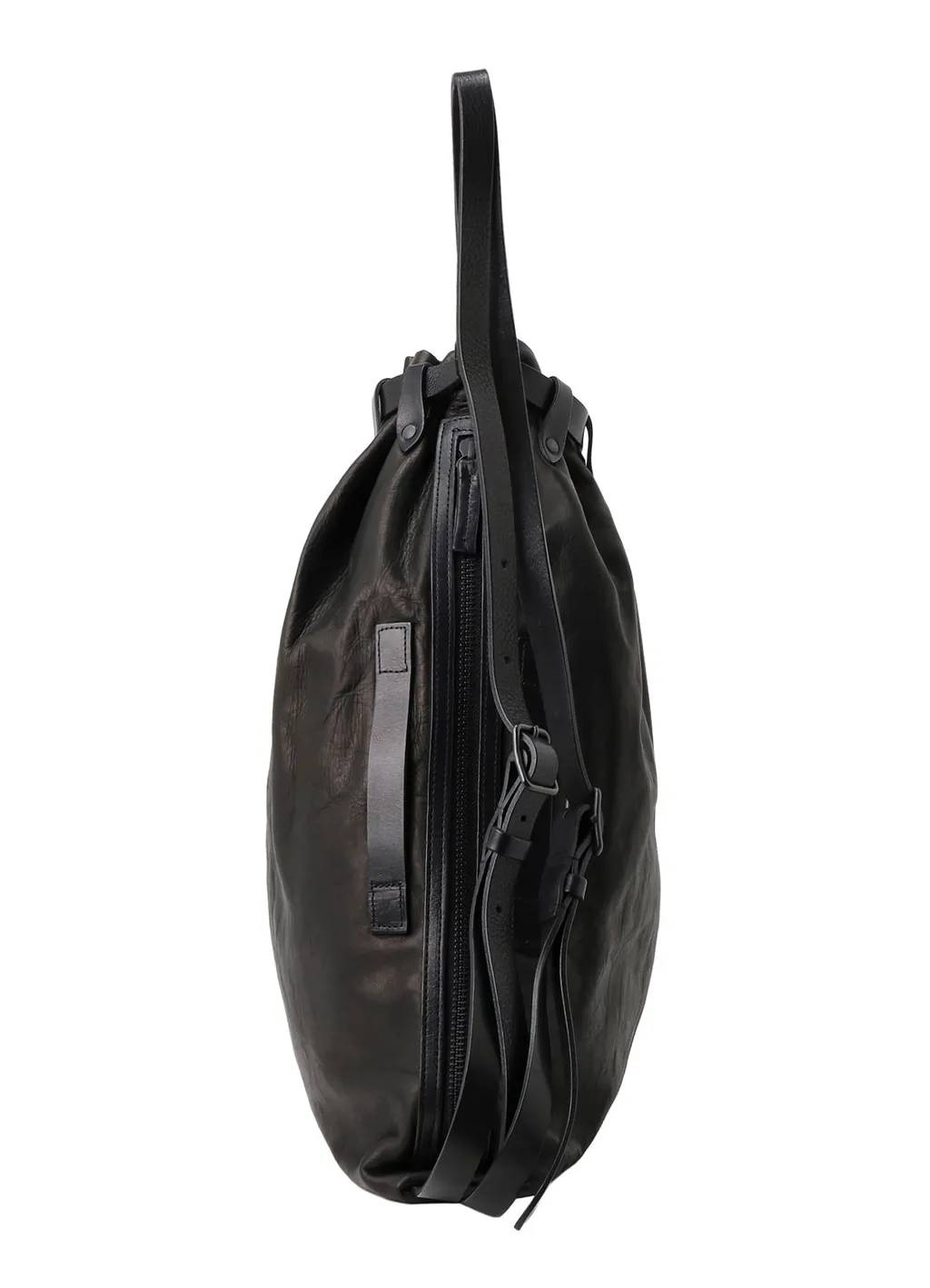 Horse Leather Drawstring Backpack