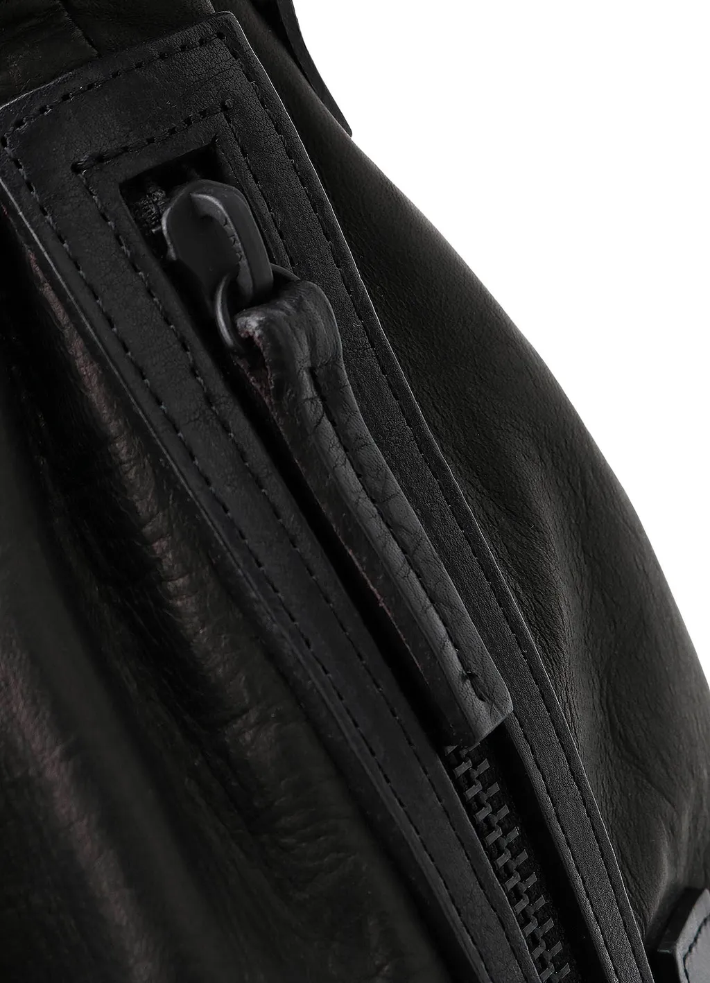 Horse Leather Drawstring Backpack