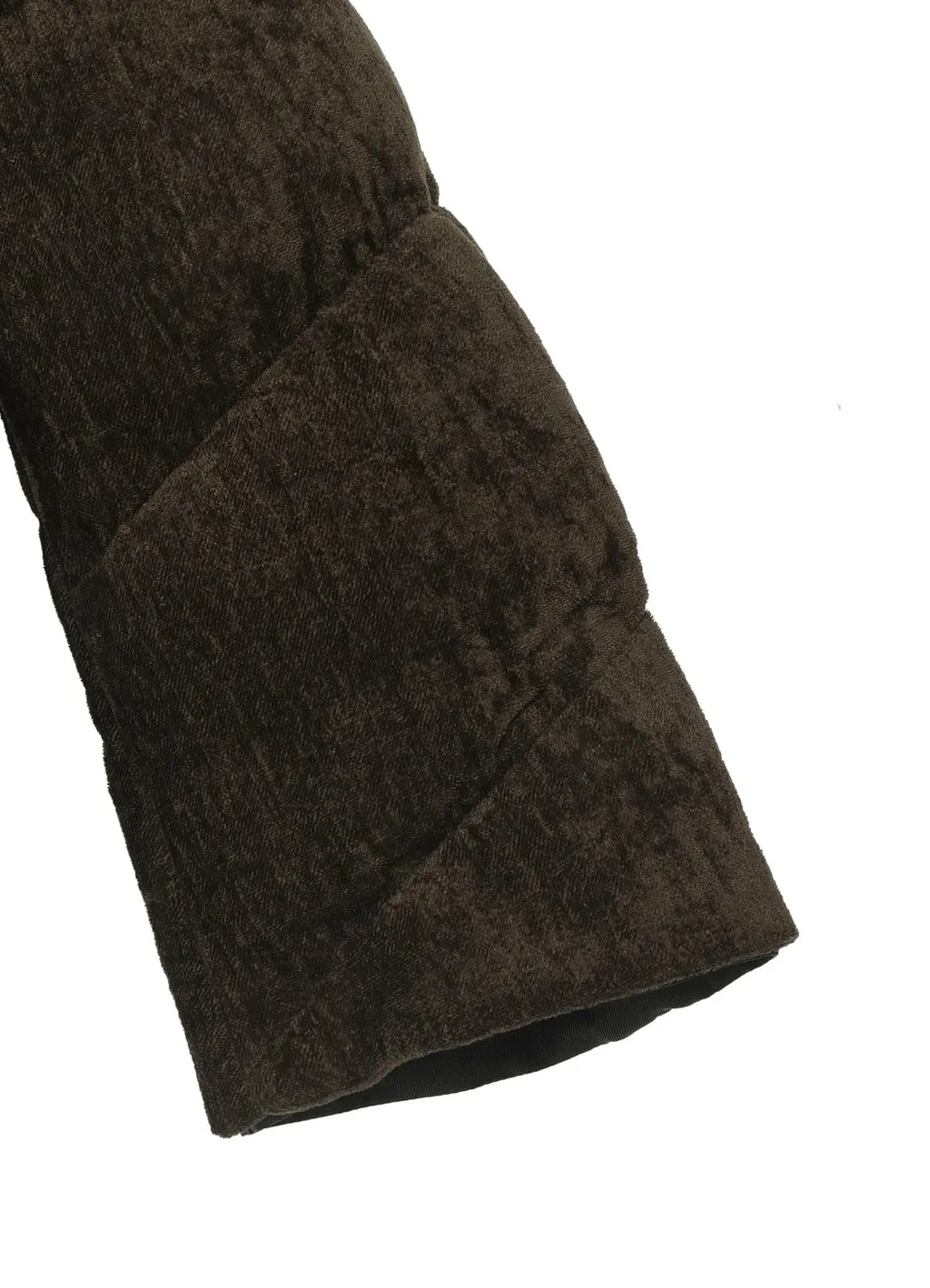 Linen Velvet 3 Buttons Diagonal Padded Long Jacket