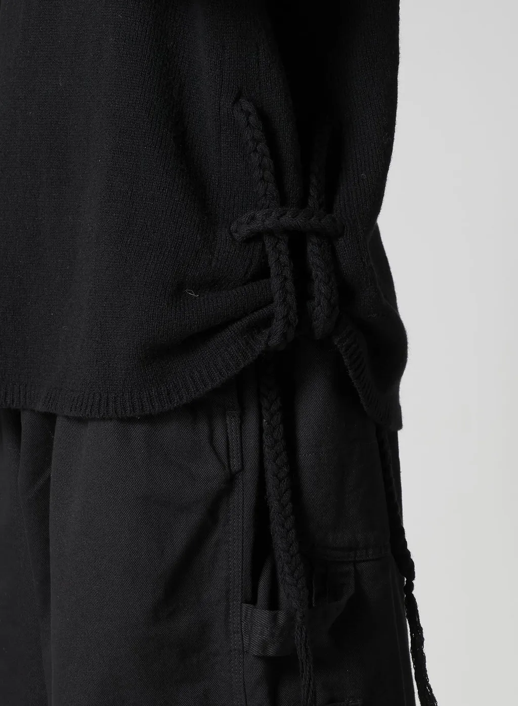 7G1P Plain Stitch With String String Round Neck Po