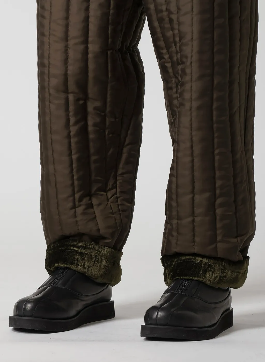 Bell Khaki Hem String Pants With Liner