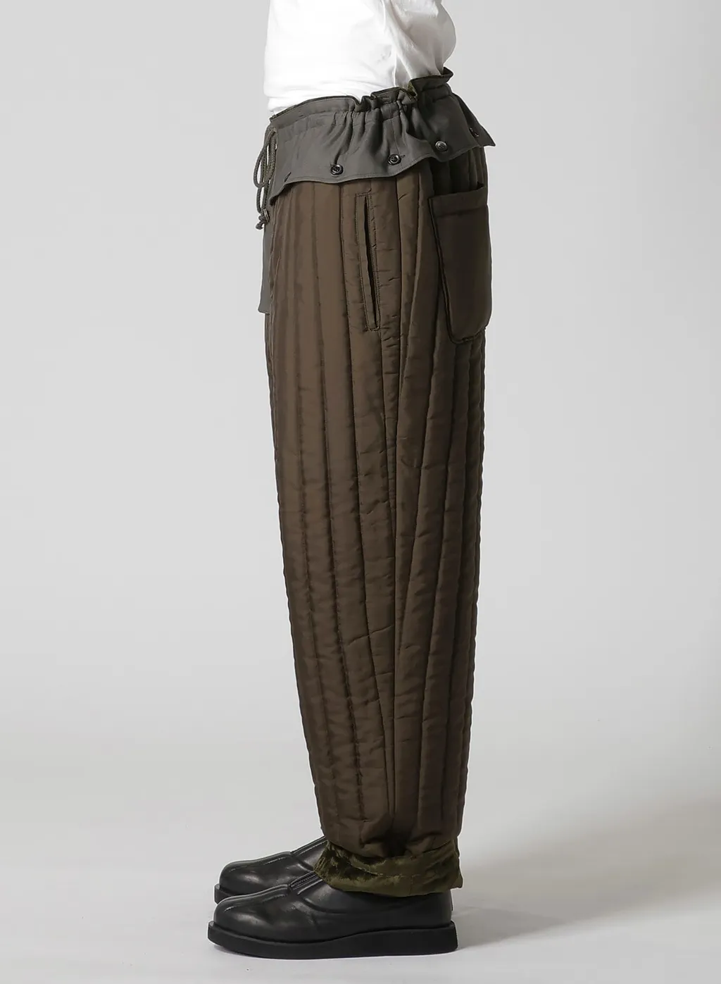 Bell Khaki Hem String Pants With Liner
