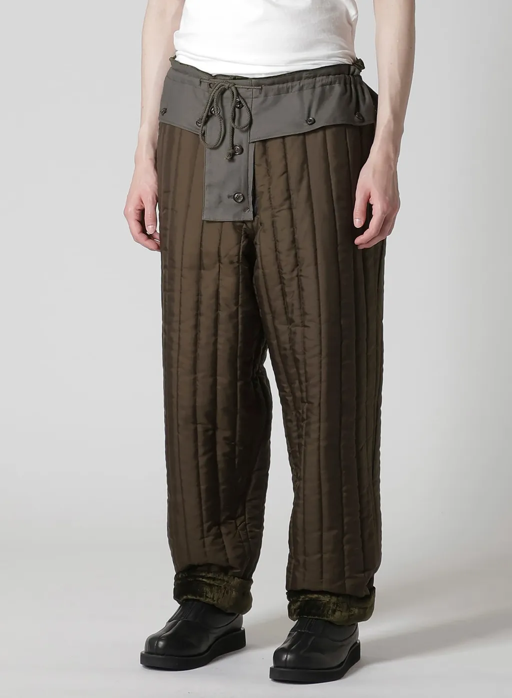 Bell Khaki Hem String Pants With Liner
