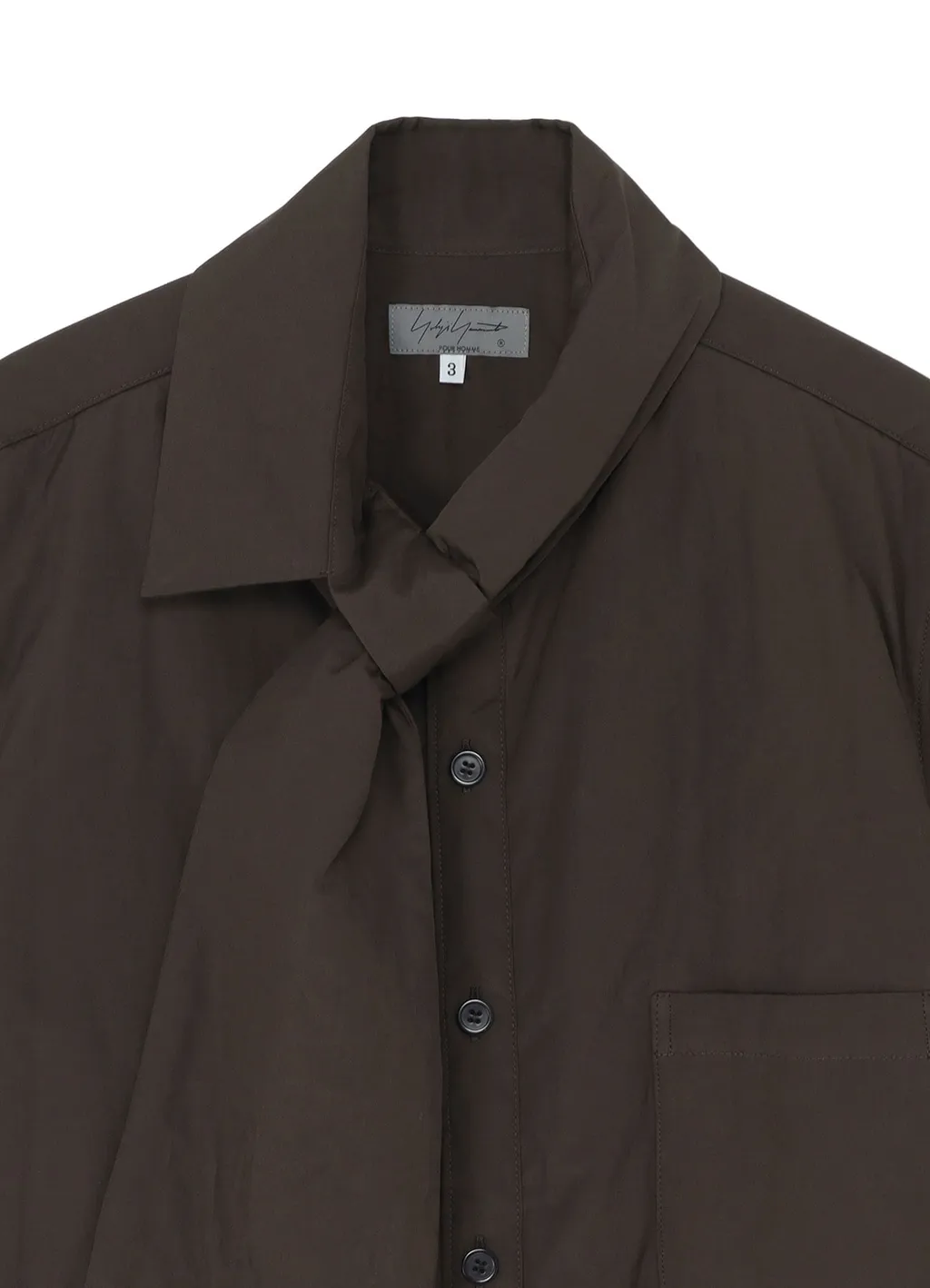 Gray Broad Stole Detail Padded Blouse