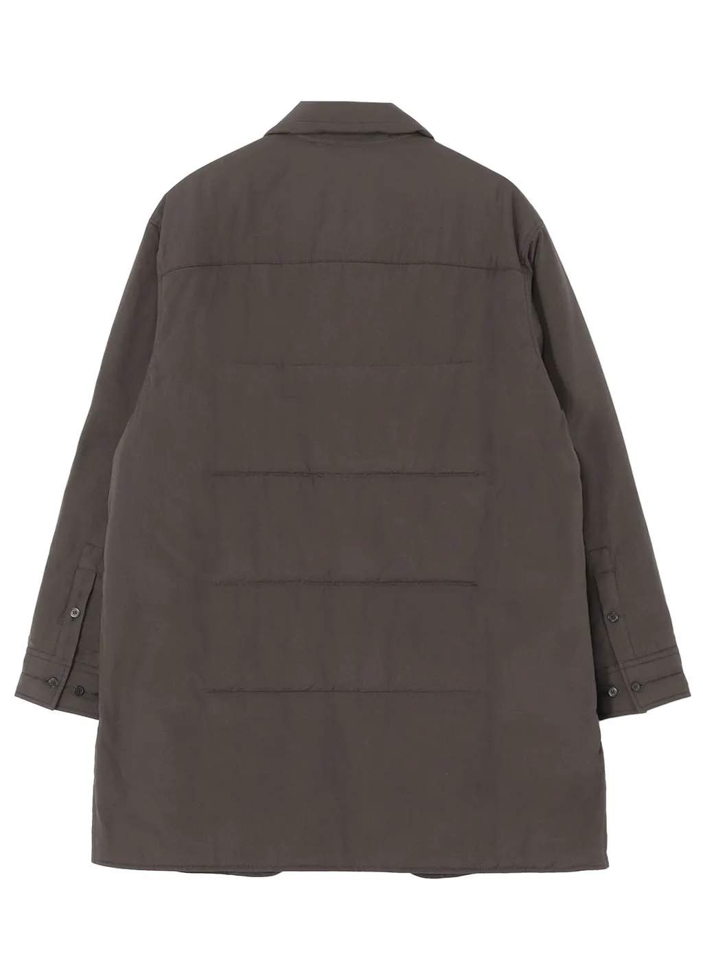Gray Broad Gusset Collar Padded Blouse