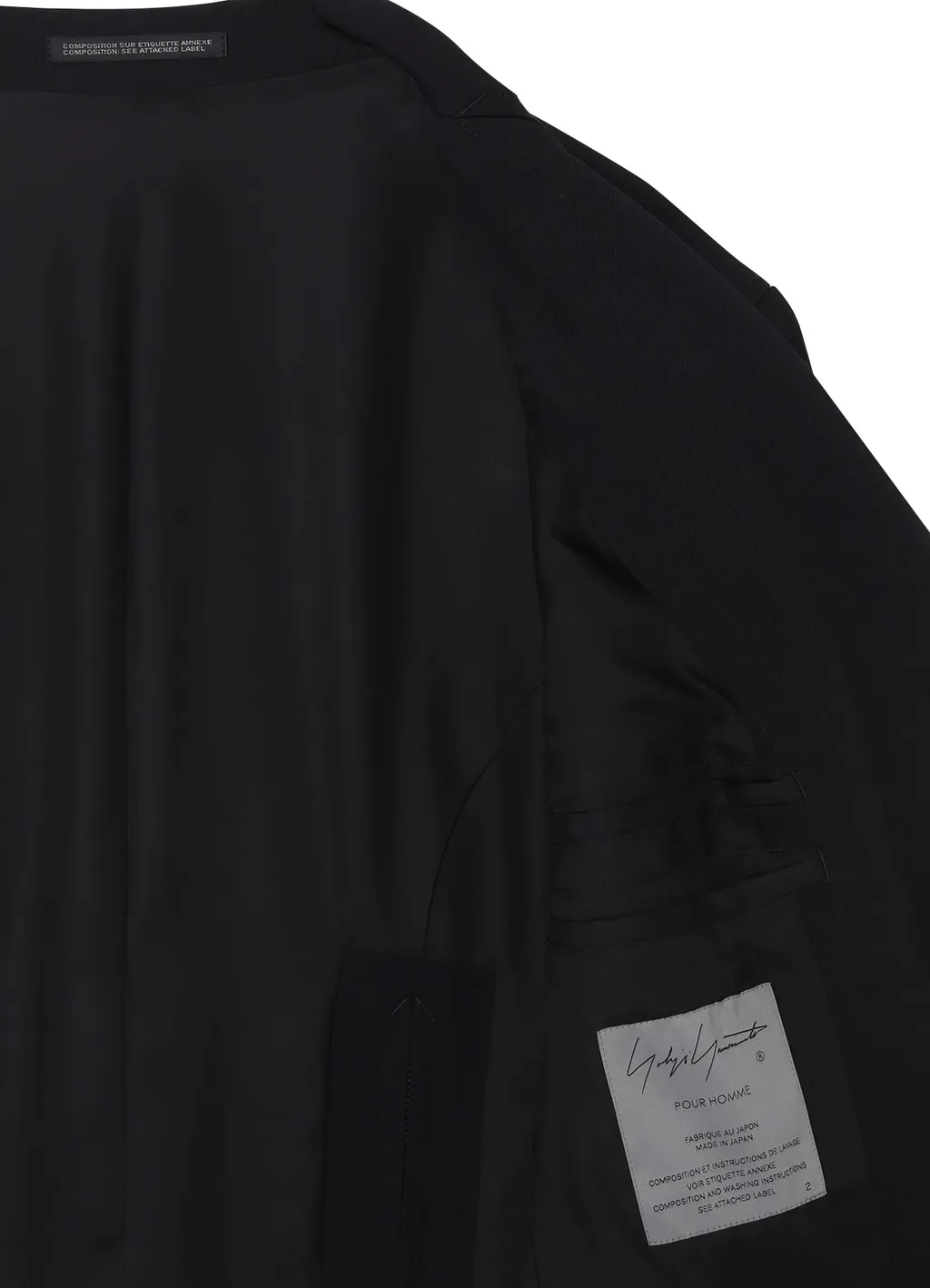 Wool Gabardine 3Buttons Zip Long Coat