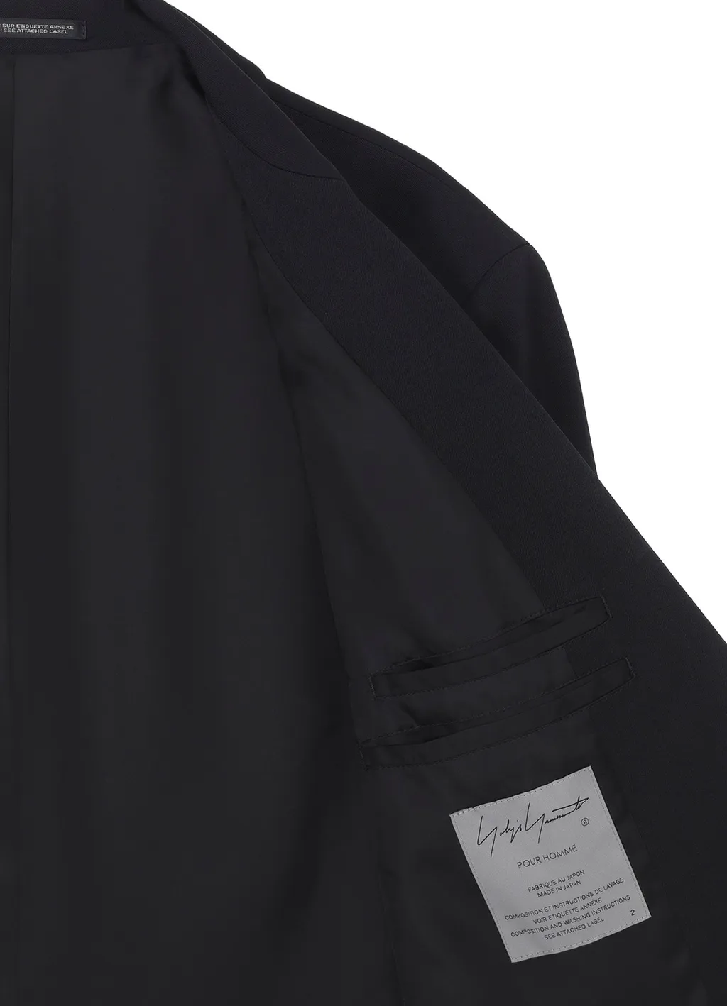 Wool Gabardine Left Seam Zipper Jacket
