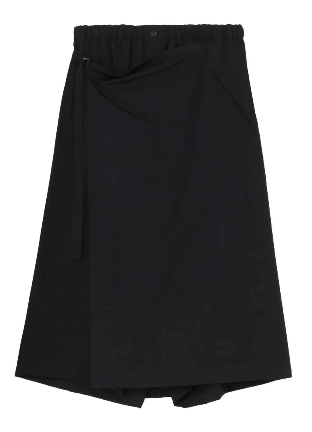 Wool Gabardine Wrap Pants