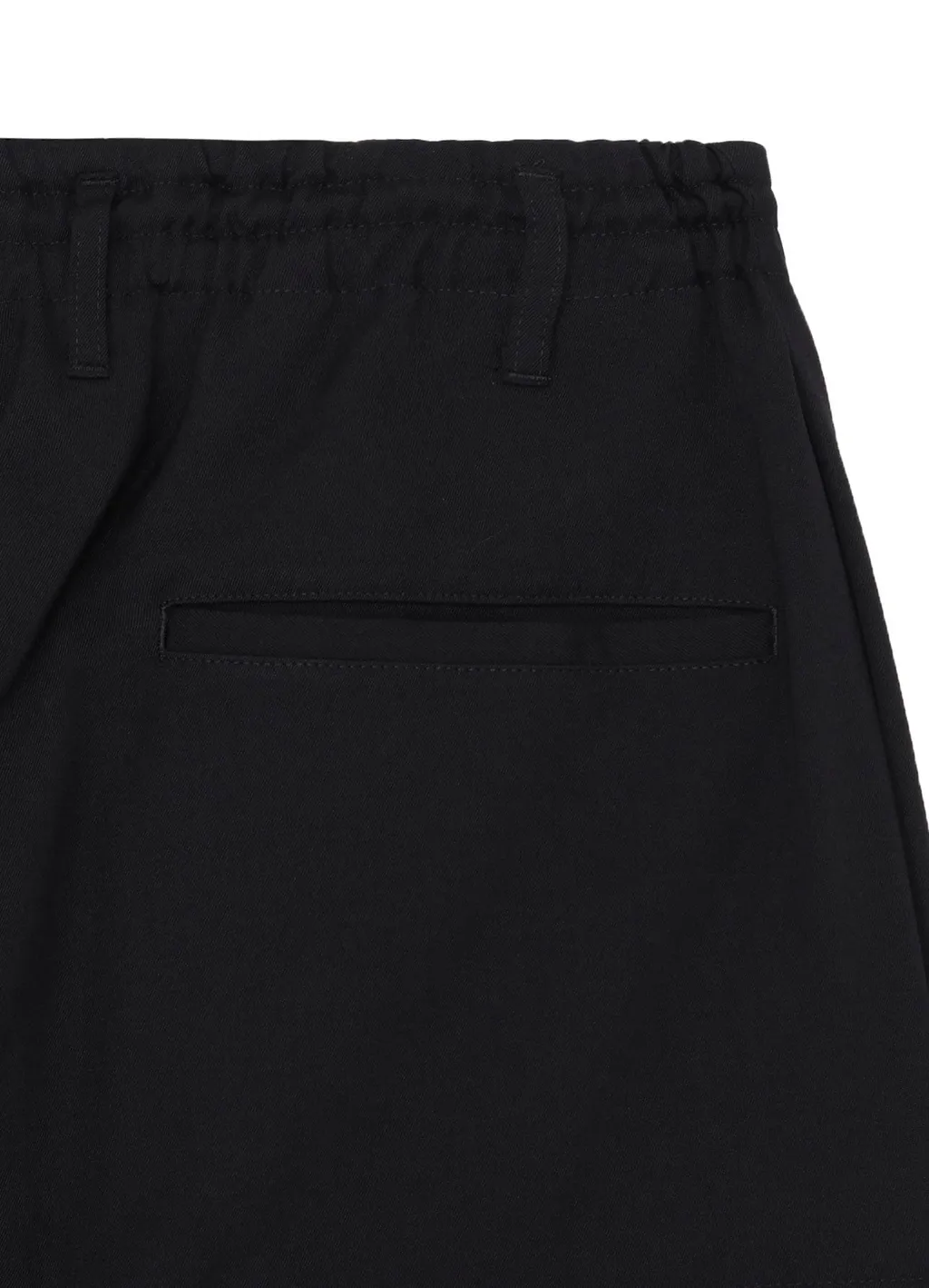 Wool Gabardine Side Tuck Pocket Pants