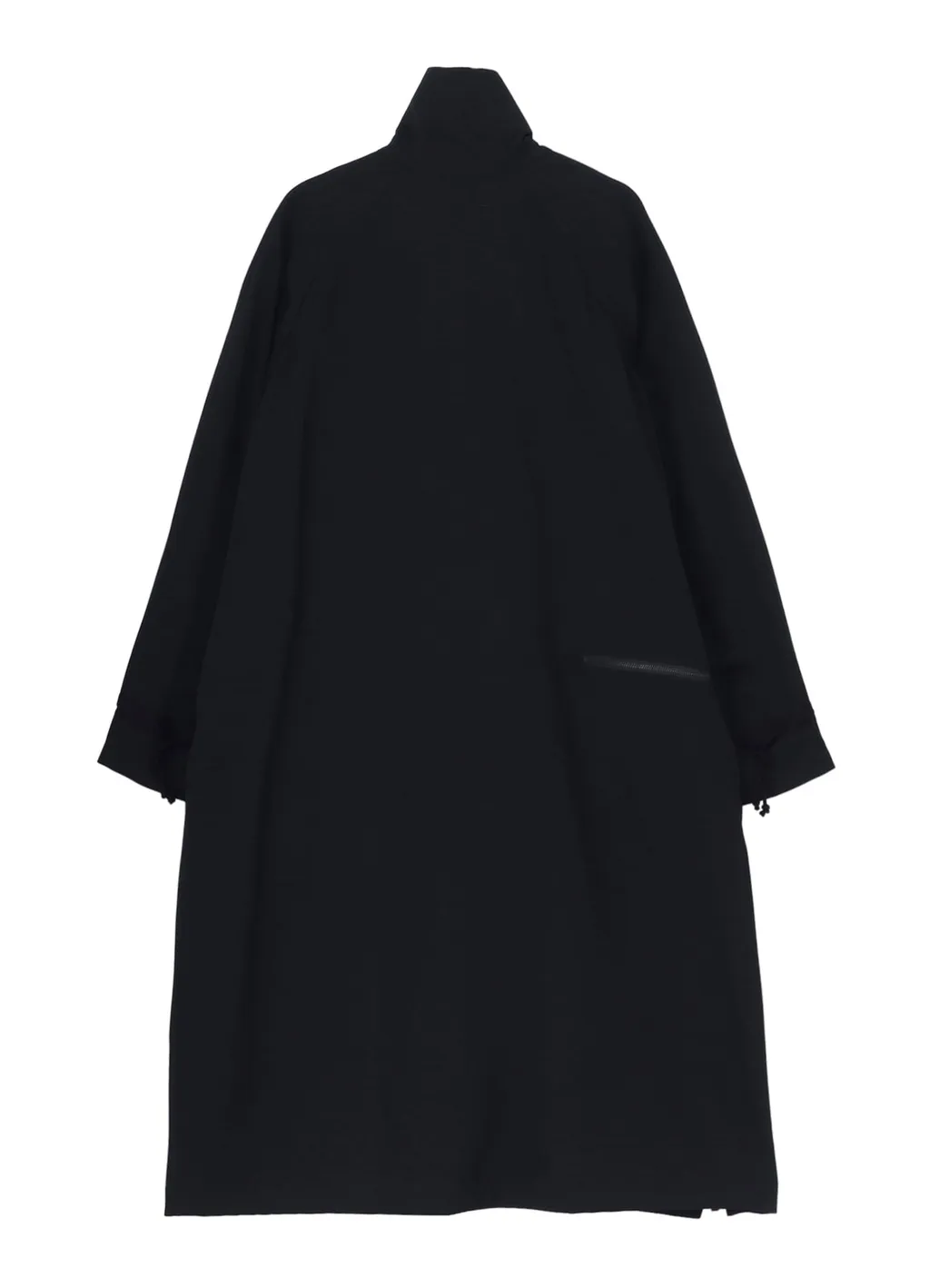 Wool Gabardine Cross Shaped Zipper Coat