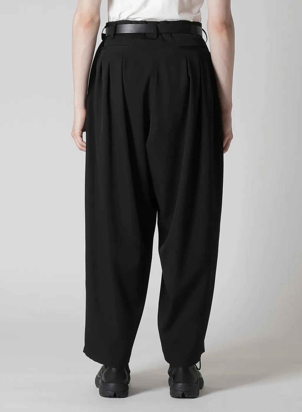 Wool Gabardine 12 Tucks Pants