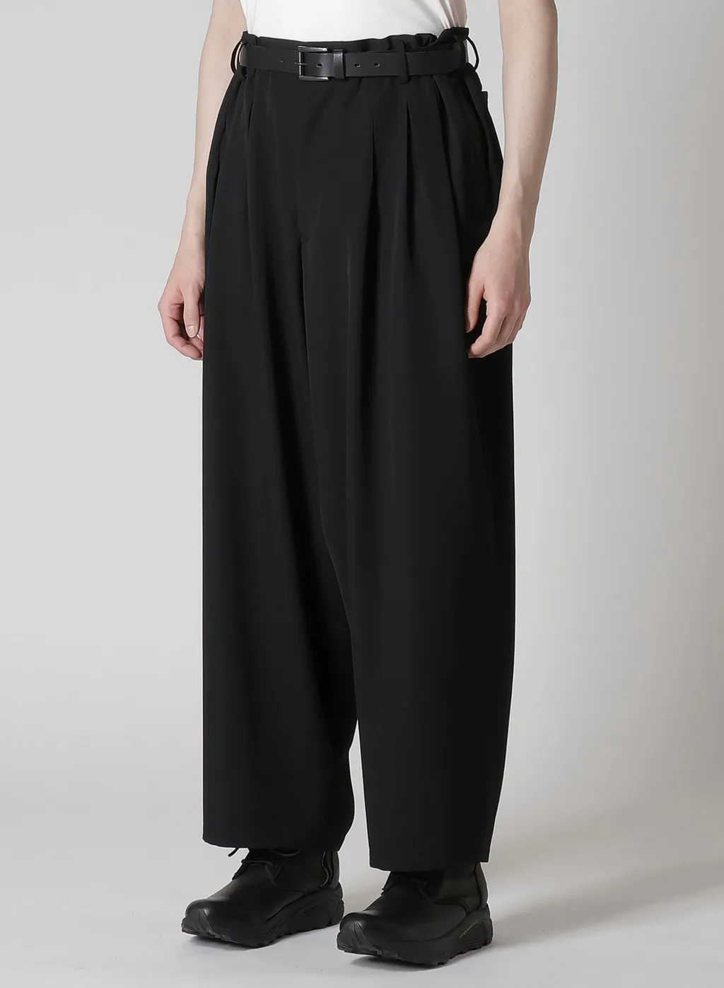 Wool Gabardine 12 Tucks Pants