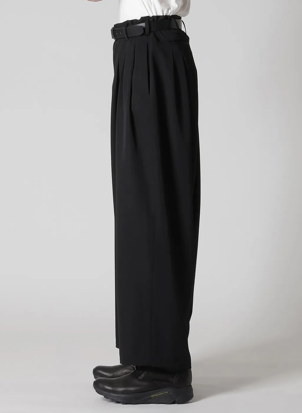 Wool Gabardine 12 Tucks Pants