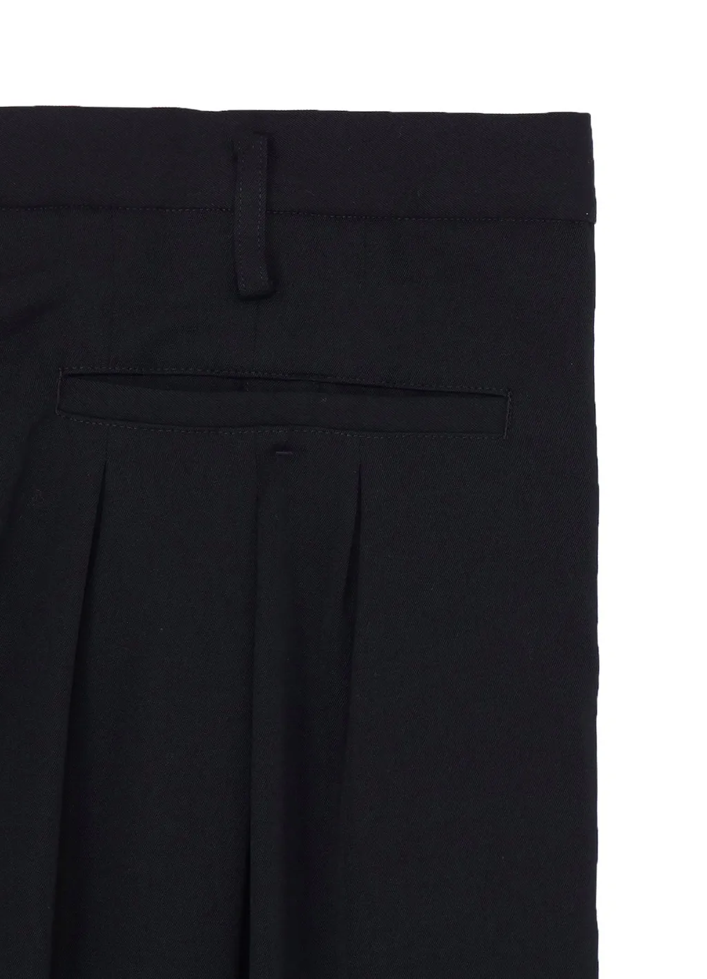 Wool Gabardine 12 Tucks Pants
