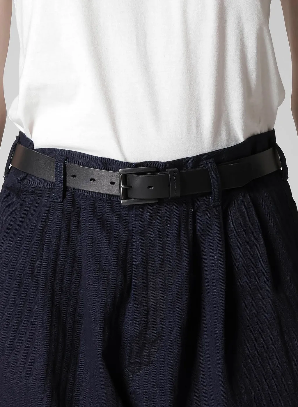 Black Scandal Herringbone Denim Side Tape Detail Pants