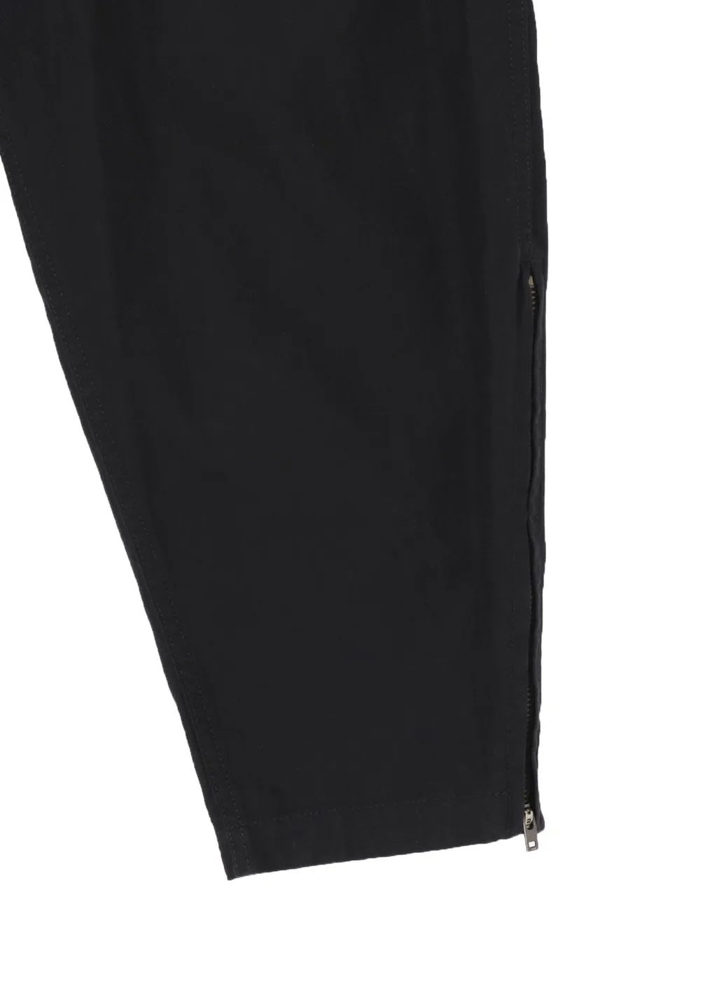 Black Scandal Herringbone Hem Zip Painter Pants