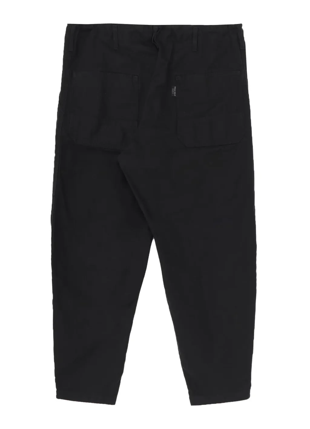 Black Scandal Herringbone Hem Zip Painter Pants