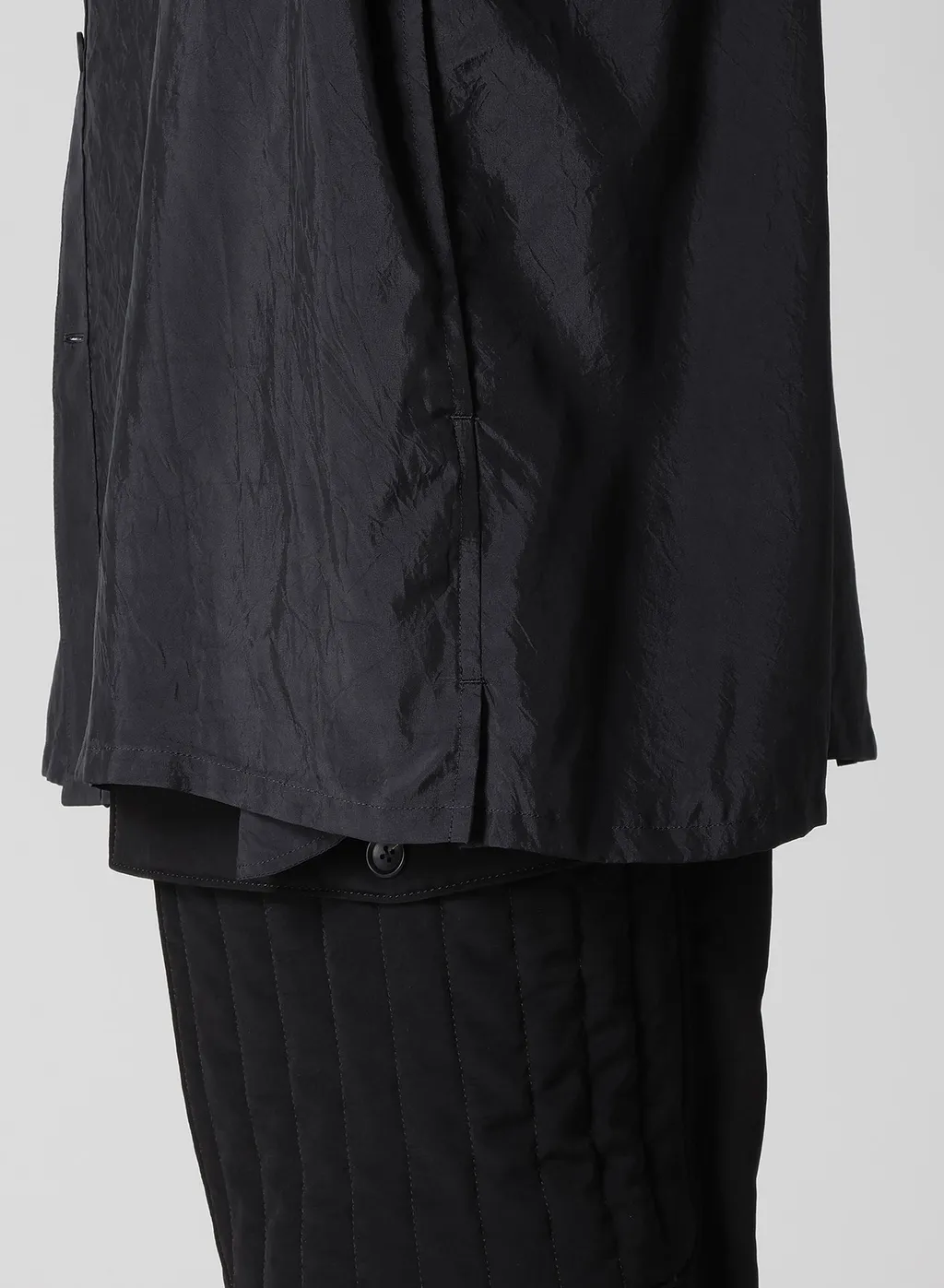 Cu Taffeta Open Collar Shoulder Pl Blouse