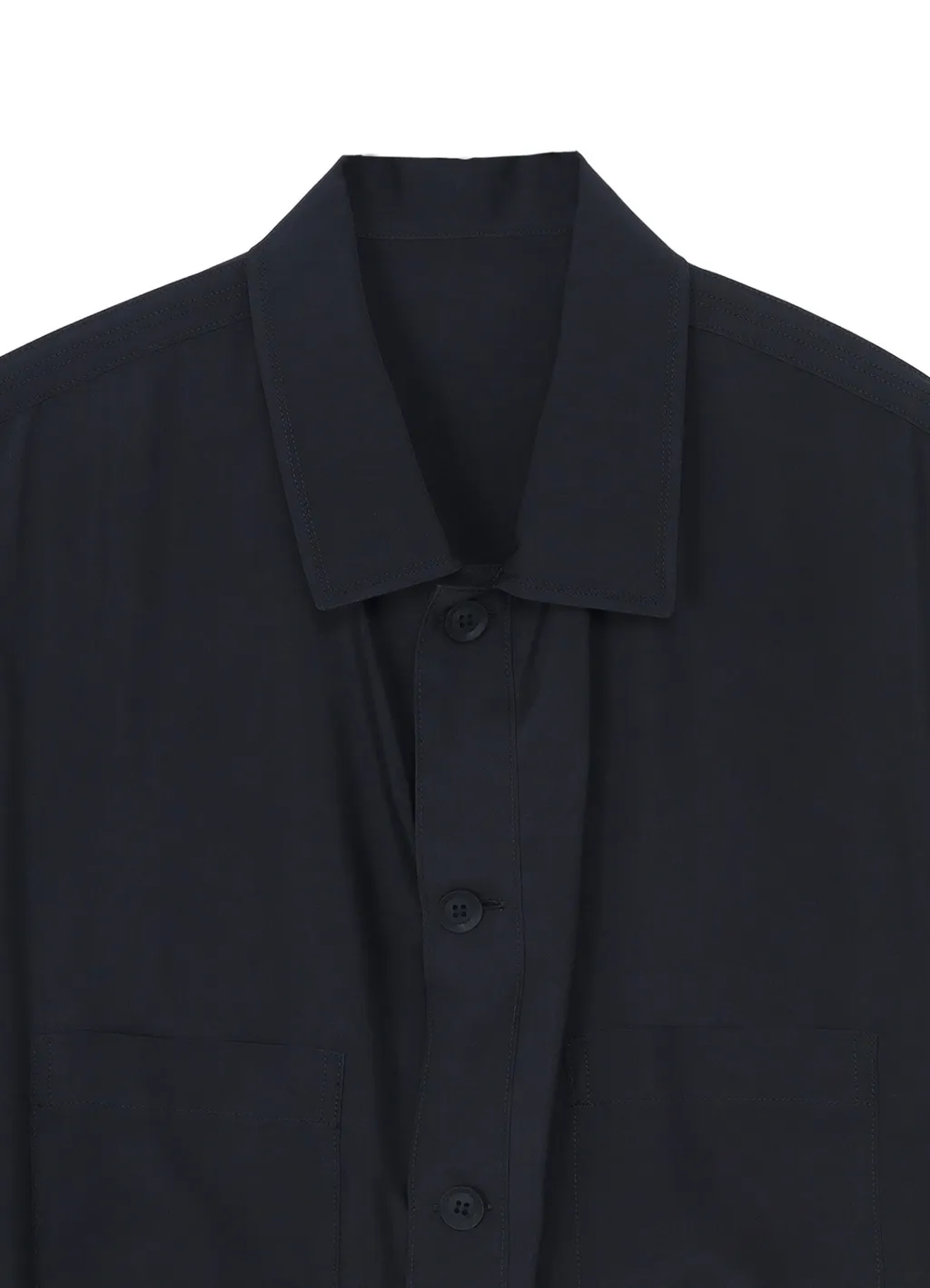 Cu Taffeta Open Collar Shoulder Pl Blouse