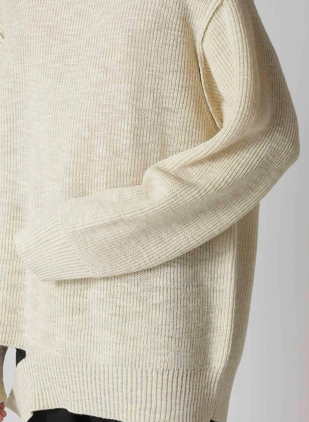 Half Cardigan Asymmetry Neckline Po