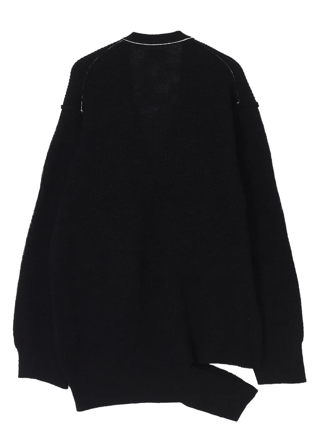Half Cardigan Slit Detail V Neck Cardigan