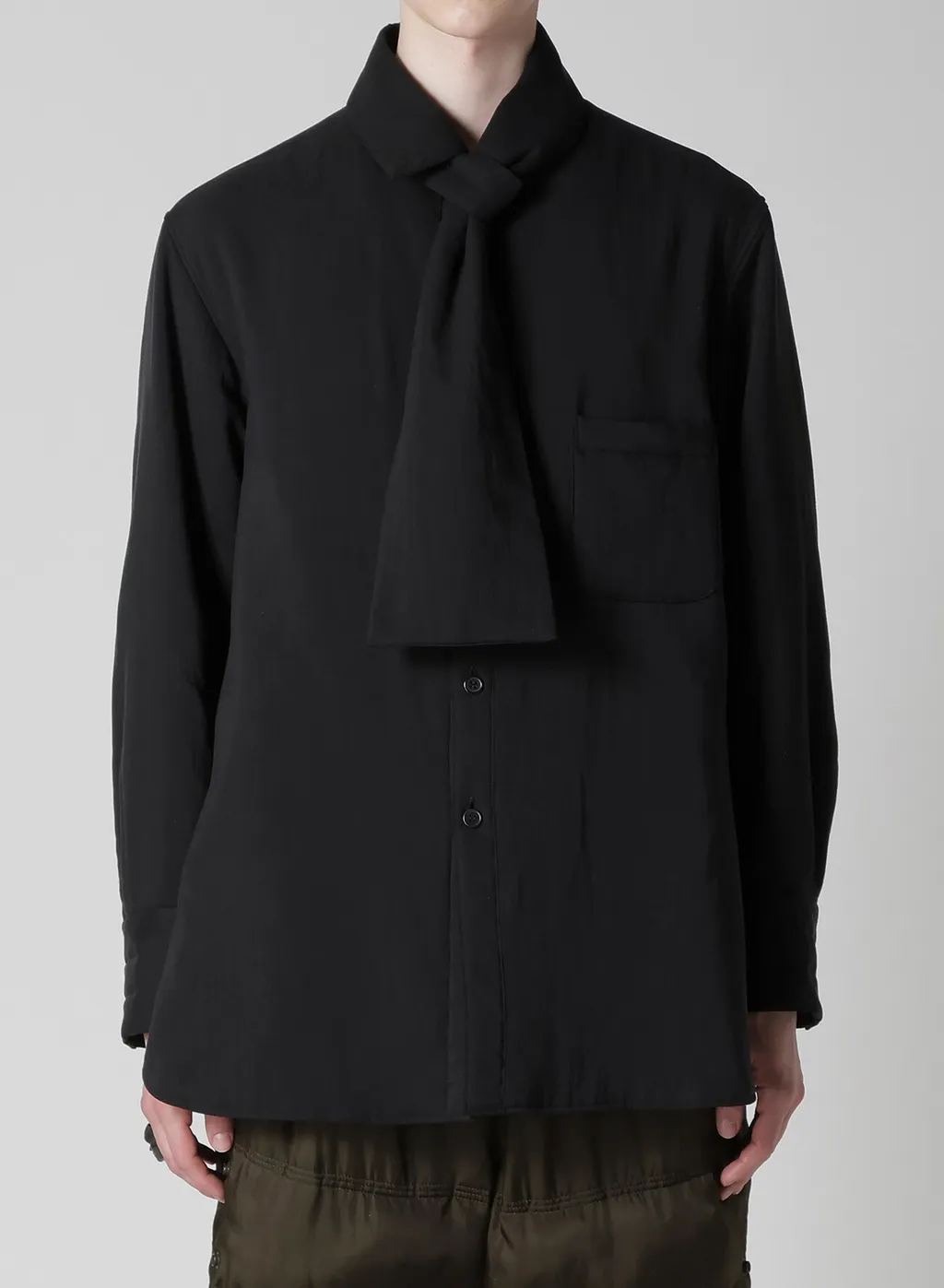 Cellulose Lawn Stole Detail Padded Blouse