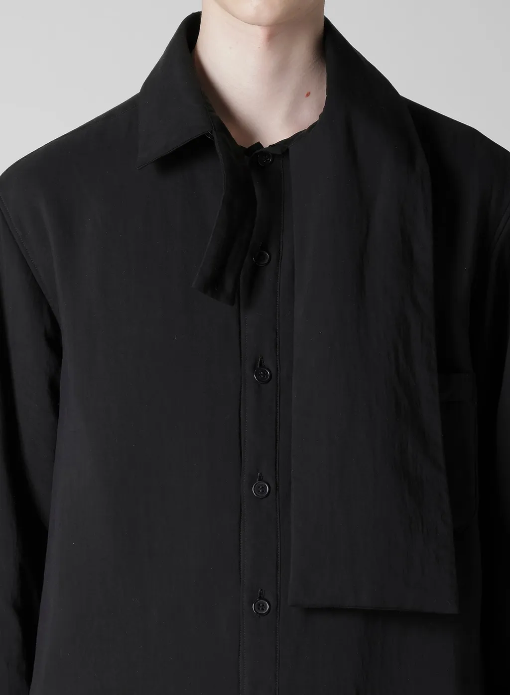 Cellulose Lawn Stole Detail Padded Blouse