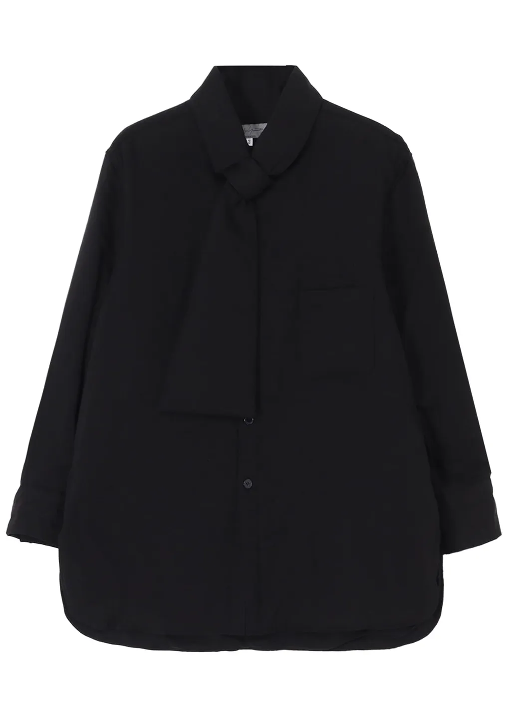 Cellulose Lawn Stole Detail Padded Blouse