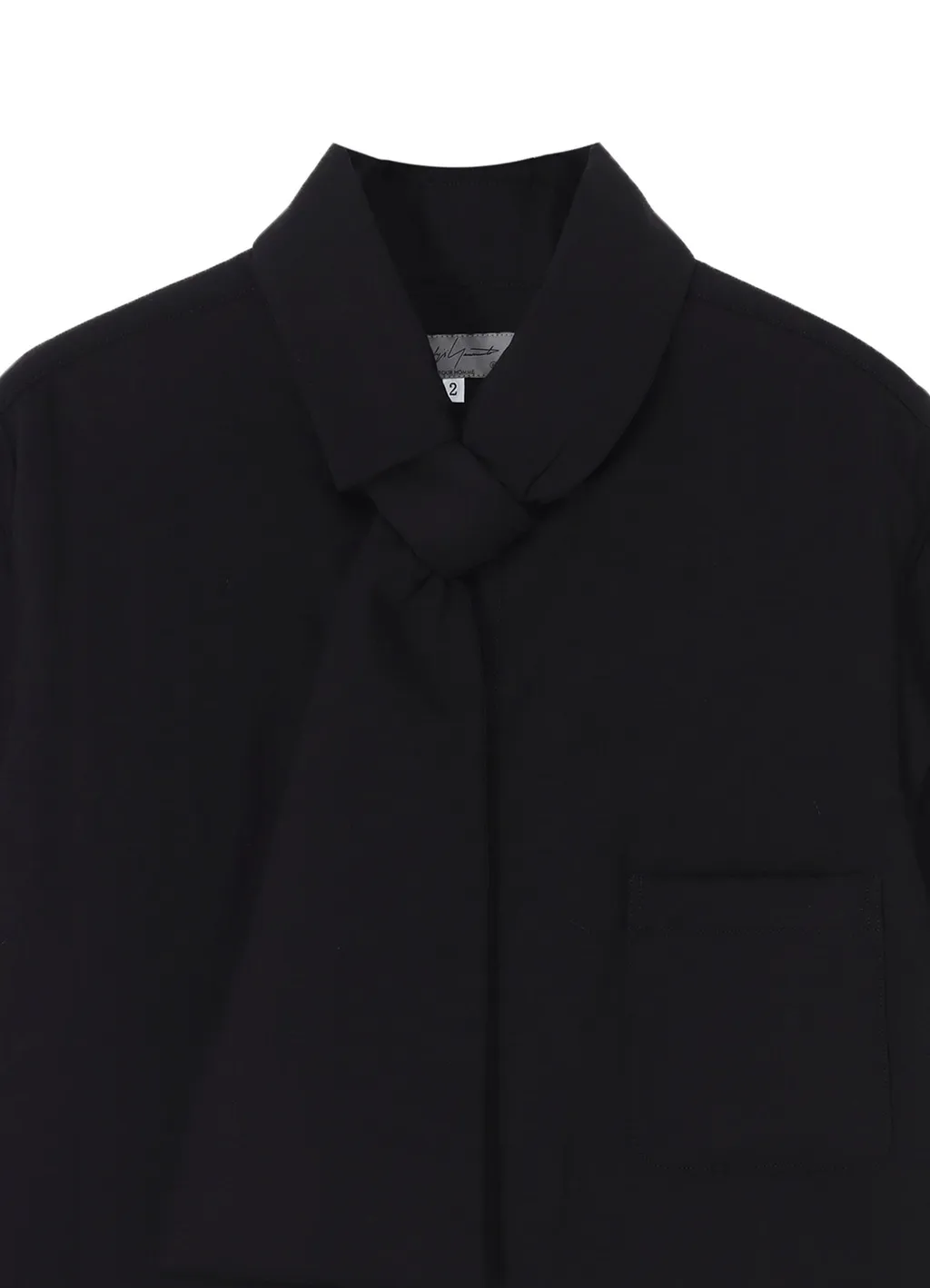 Cellulose Lawn Stole Detail Padded Blouse