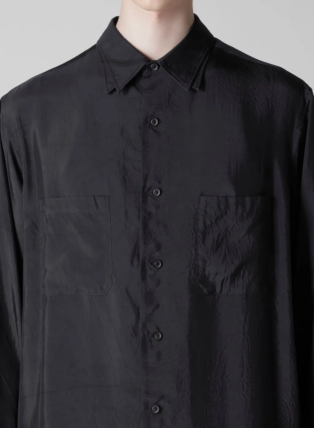 Cu Taffeta 2 Collar Big Standard Shirt