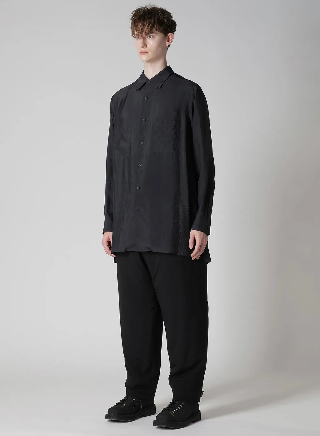 Cu Taffeta 2 Collar Big Standard Shirt