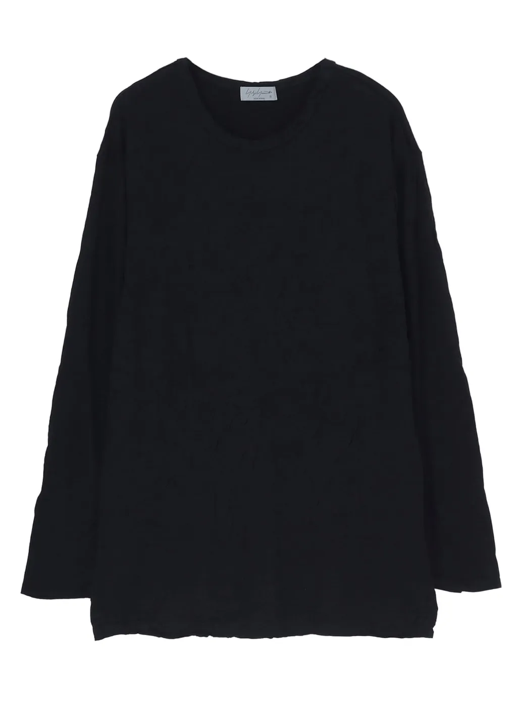 Washable Wool Jersey Round Neck Long Slv T