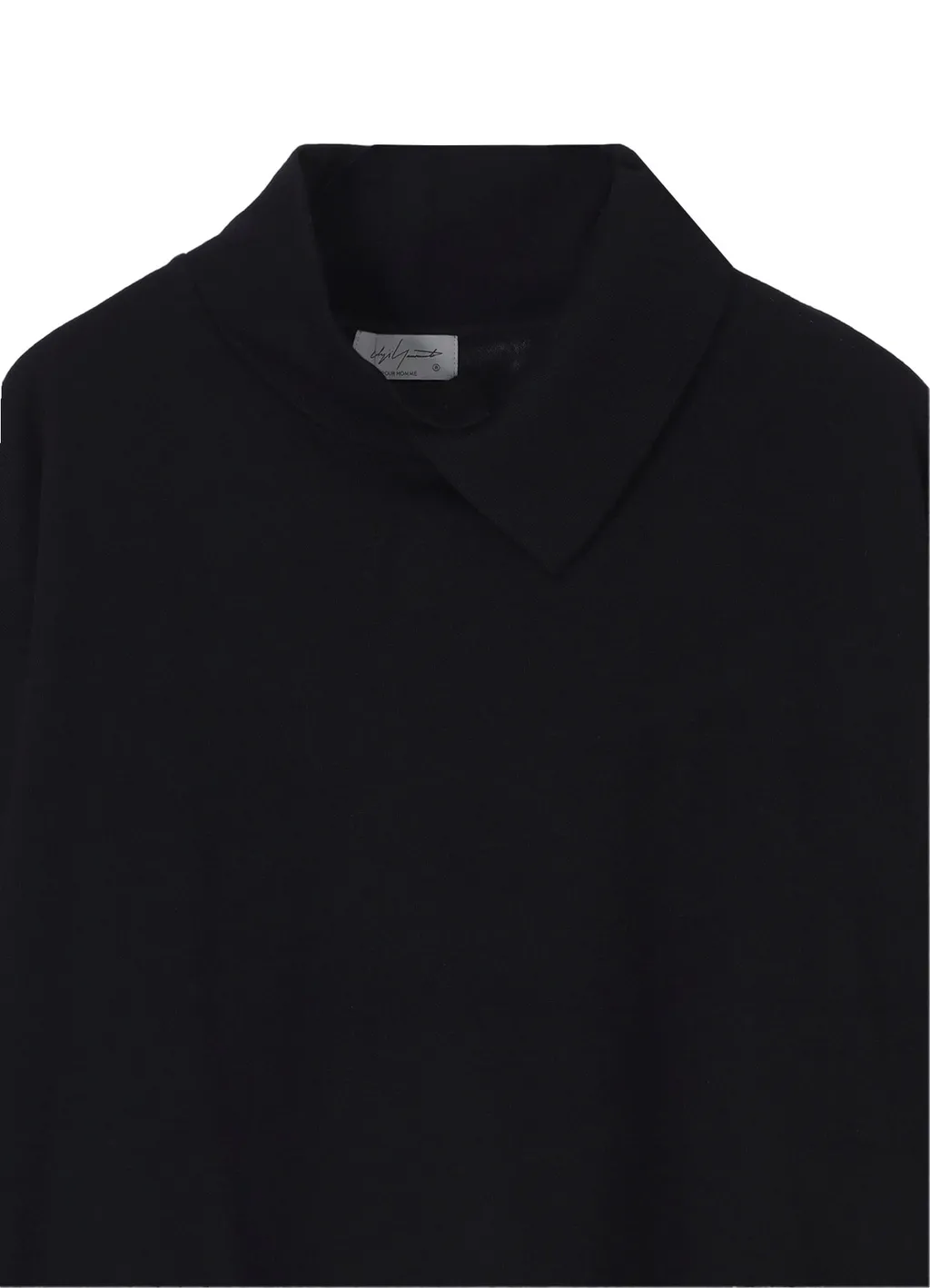 Milling Wool Side Slit High Neck Long Slv T