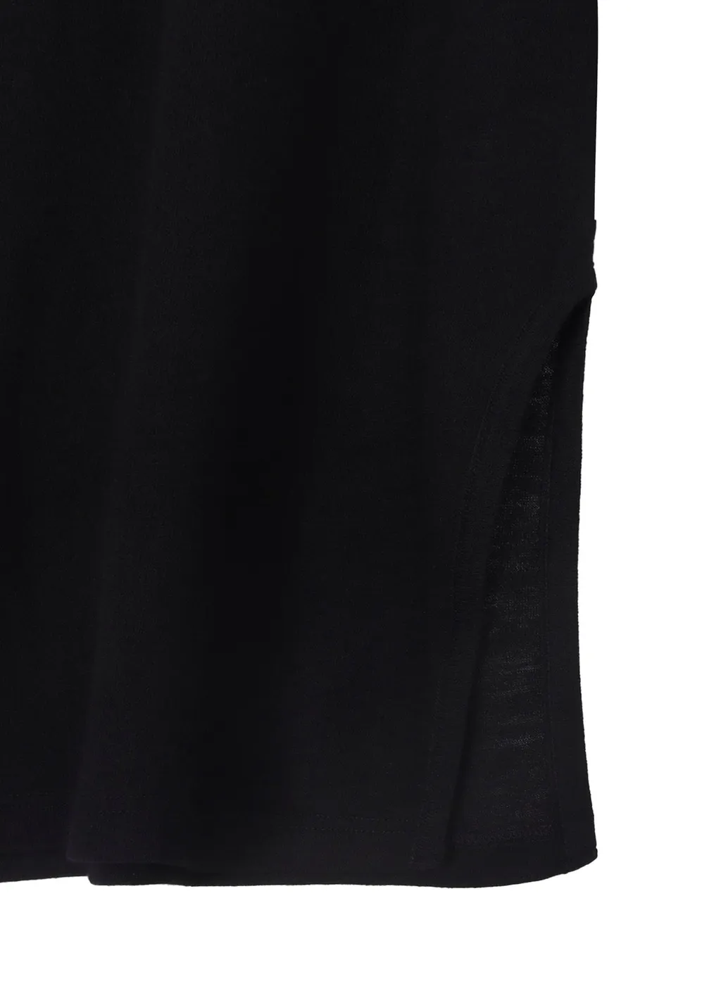Milling Wool Side Slit High Neck Long Slv T