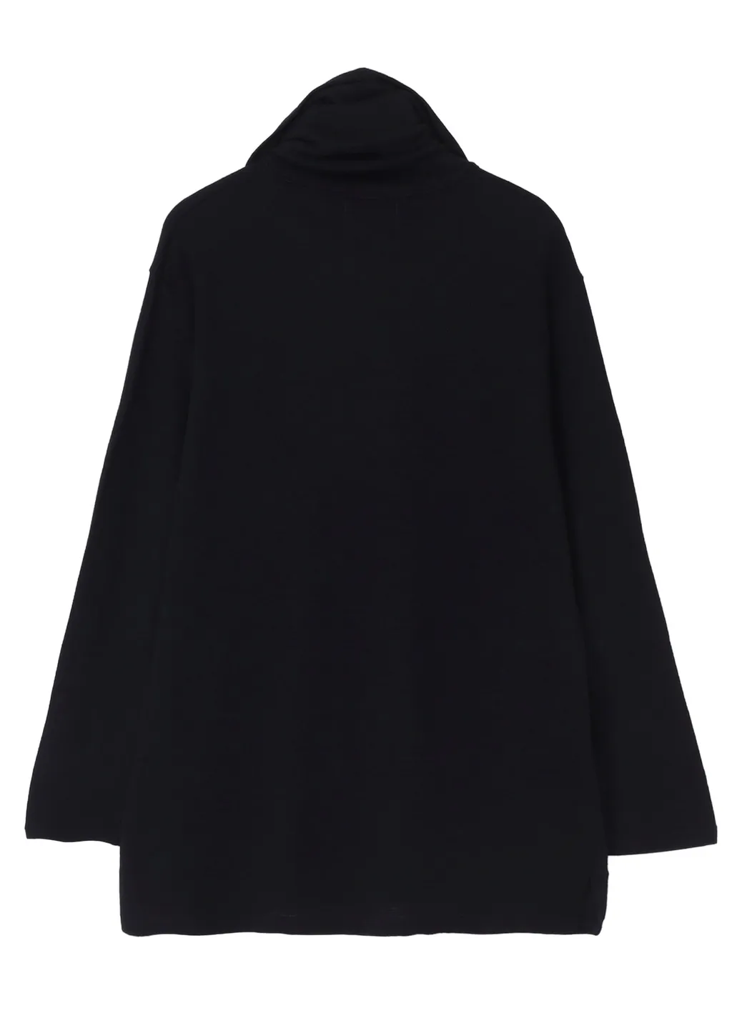 Wool Houndstooth Jacquard High Neck Long Slv T