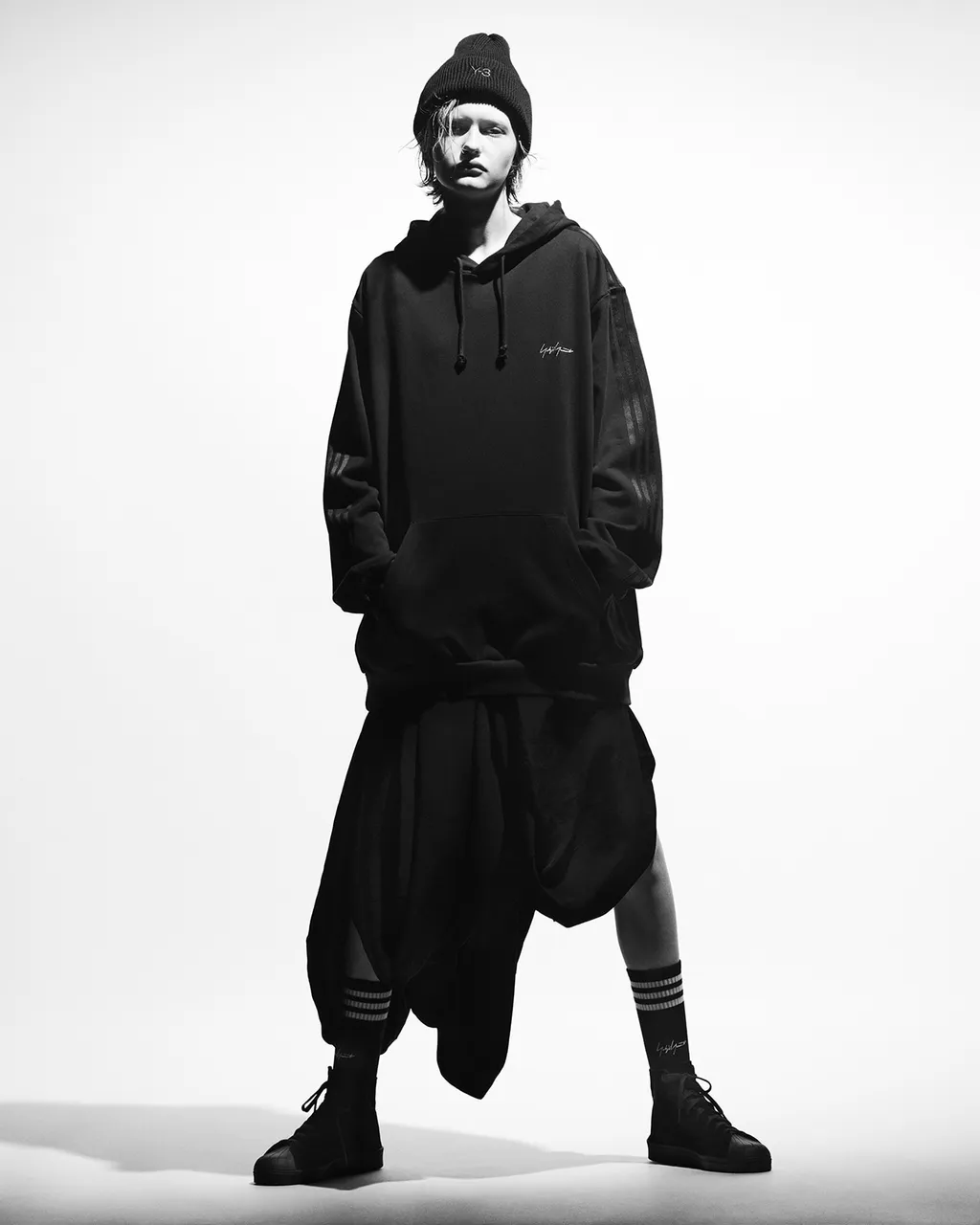 Y-3 Kuro 3Stripes Socks