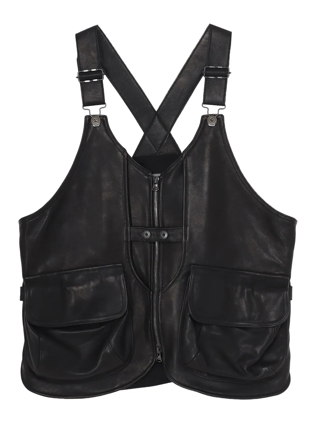 Cow Leather Deep-Fry Tech Vest
