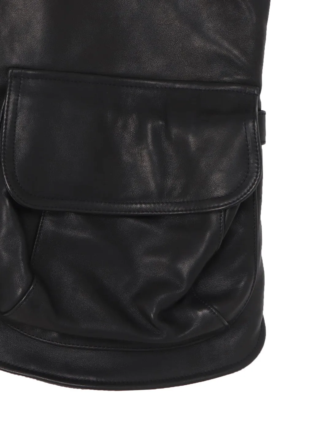 Cow Leather Deep-Fry Tech Vest